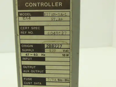 Foxboro E27AM-SA-L+EA4 Spec 200/SS Manual Gauge Controller 2AX+EA4