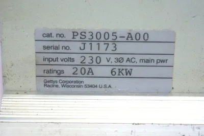 GETTYS PS3005-A00 POWER SUPPLY MODULE PS3005A00