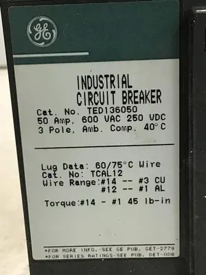USED GE TED136050 / DISCONNECT