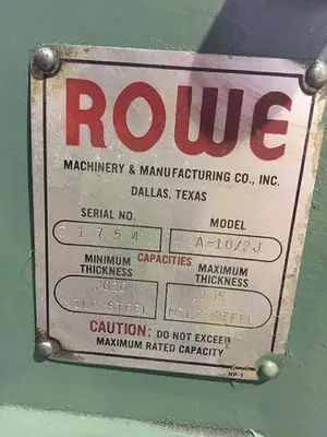 USED ROWE A10