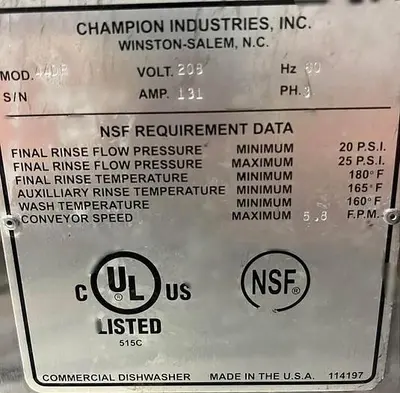 USED CHAMPION 44DR