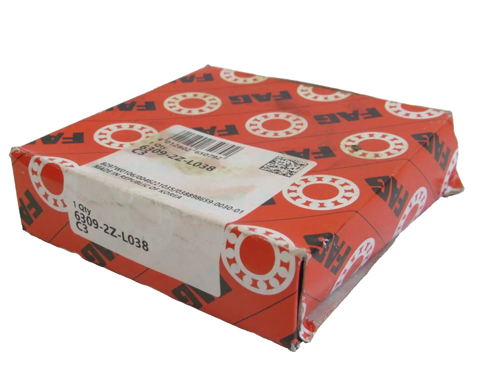 NEW FAG BEARINGS 6309-2Z-L038C3 ROLLER BEARINGS 63092ZL038C3