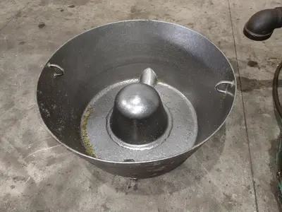 30" BARRETT MODEL #1100E MOTORIZED CHIP SPINNER / WRINGER w/ (2) CHIP PANS: STOCK #23373