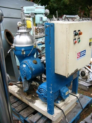 De Laval VO-244 solid bowl refining centrifuge, CS/SS bowl liner.