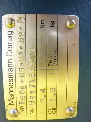 USED MANNESMANN DEMAG FG08-B3-U1-H2-F1