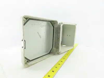 Hoffman HJ606HWPL1LG Composite Electrical Enclosure 7.31x7.31x4.96 W/Back plate