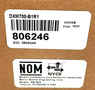 NEW BANNER ENGINEERING DXM700-B1R1 NETWORK ROUTER CONTROLLER DXM700B1R1