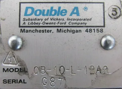 NEW DOUBLE A QB-10-L-12A2 HYDRAULIC VALVE QB10L12A2