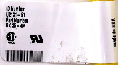 NEW TURCK RK35-4M CORD RK354M U2131-51