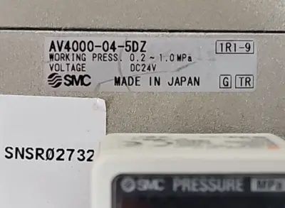 SMC AV4000-04-5DZ + AW-N04D-8Z + VHS40-N04-ZMain Pressure Regulator Loc6D33