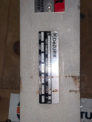 Dezurik 12" 150# Knife Gate Valve Air Operated New Storeroom Spare