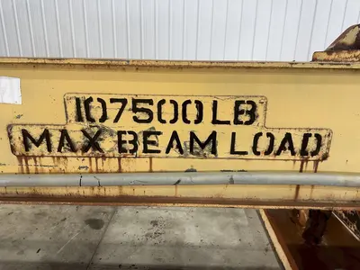 53 TON (107,500 LBS) BUSHMAN MODEL #MT420 TELESCOPING MAGNETIC SPREADER LIFTING BEAM  W/ OHIO MAGNETICS DIESEL GENERATOR: STOCK #20420