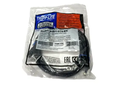 New | in-Stock Tripp Lite Ethernet Cat6 Cordset Double-Ended M/M RJ45 Connectors 14' Cable & Wire Michigan US | Maverick Industrial Sales #1395779