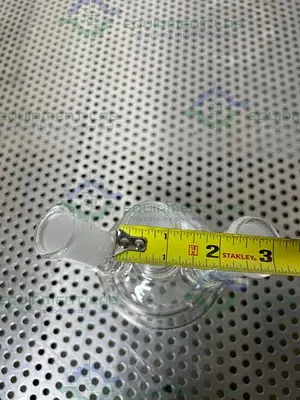 NEW CHEMGLASS CG-1576-04 250ML 3-NECK JACKETED EUROPEAN FLASK 1-CN, 2-SN 24/40 OUTER