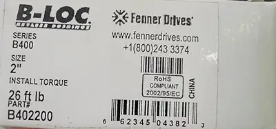 NEW FENNER B402200