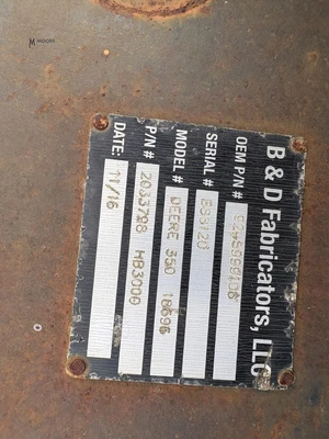 Used 2016 B&D FABRICATORS DEERE 350 18695 Misc Construction Attachements Tennessee US | Moore Equipment #1517393