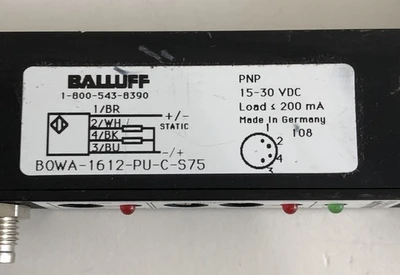 USED Balluff BOWA-1612-PU-C-S75