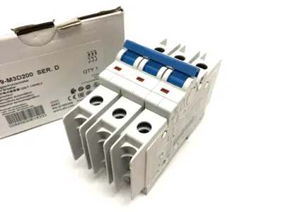 USED ALLEN-BRADLEY SER. D CIRCUIT BREAKER 3-POLE 20A