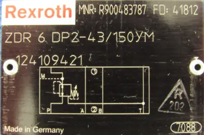 NEW REXROTH R900483787 PRESSURE CONTROL VALVE ZDR-6-DP2-43/150YM