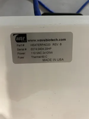 Wave BASE2050EH Bioreactor 20/50EH Rocker w/ Heater Plate