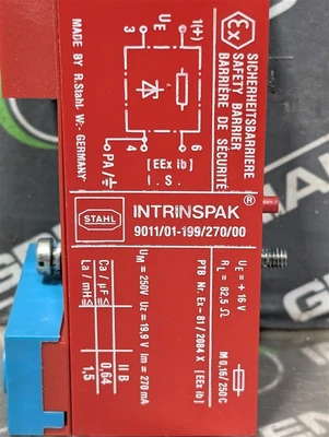 Stahl 9011/01-199/270/00 IntrinsiPak Safety Barrier Module Used