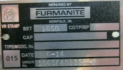 REFURBISHED CONSOLIDATED 1719D-3-S-X1-I25-F3 SAFETY VALVE 1650PSI SIZE 1.5