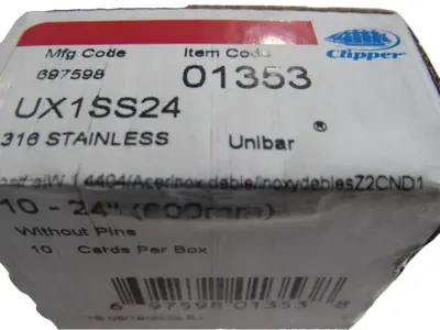 NEW FLEXCO CLIPPER 01353 LACING BELT FASTENERS 10-24" PER BOX UX1SS24