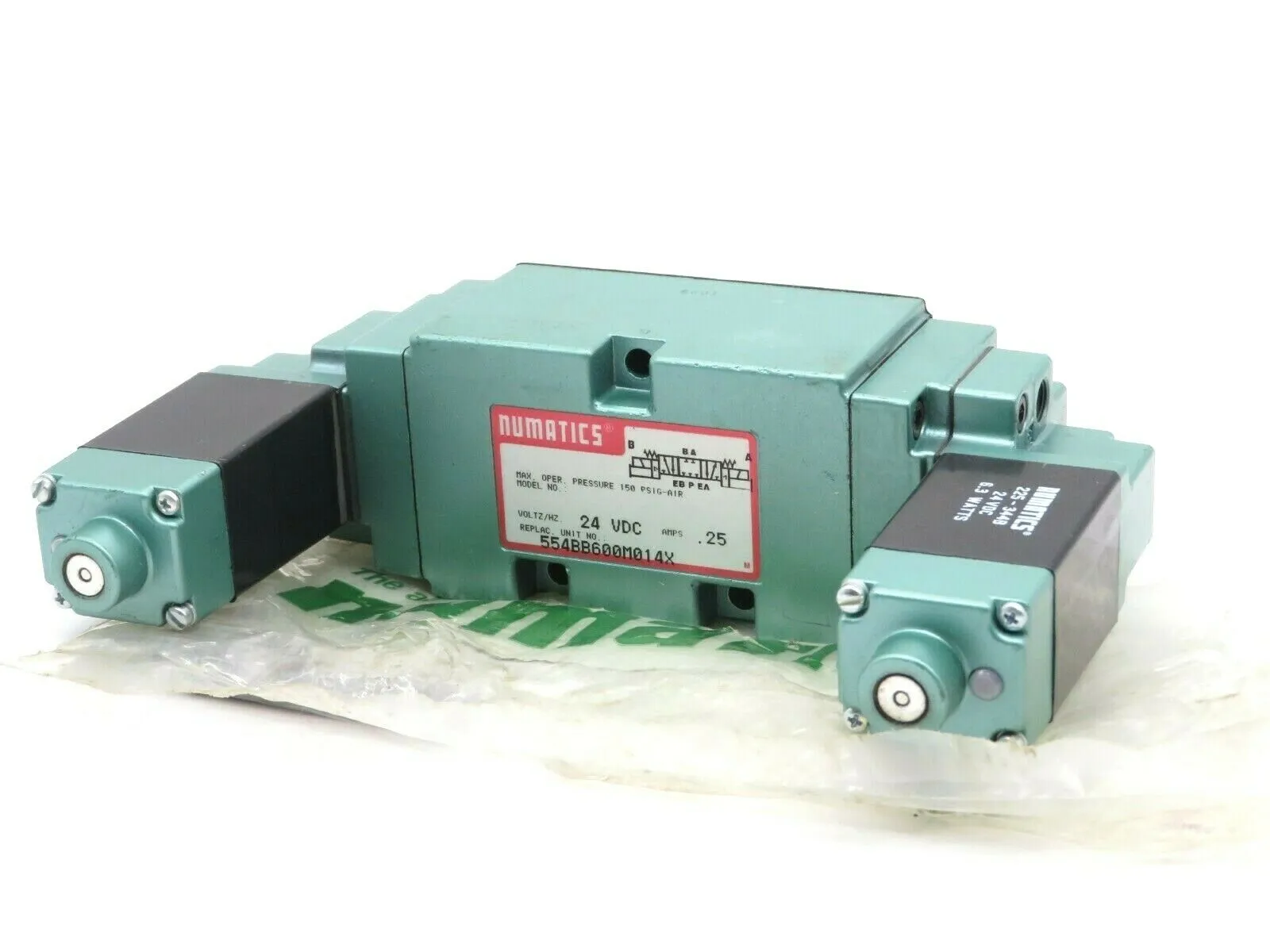 NEW NUMATICS 554BB600M014X61 SOLENOID VALVE 225-344B 24VDC .25AMPS