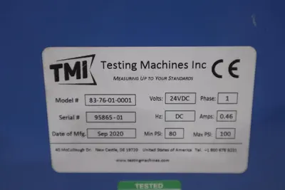 TMI TESTING MACHINE INC. 83-76 / 83-76-01-0001 Elmendorf Tear Tester STOCK #CC65