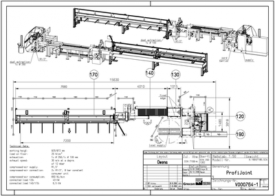 GreCon ProfiJoint Finger Joint System with PJ 150/500 Shaper and PJ 10/6100 Press