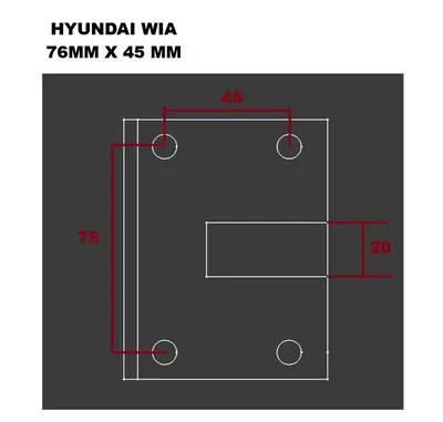 3x Hyundai Wia L200 76 mm x 45 mm Boring Bar Static Holder 1.5" SKT21, SKT200