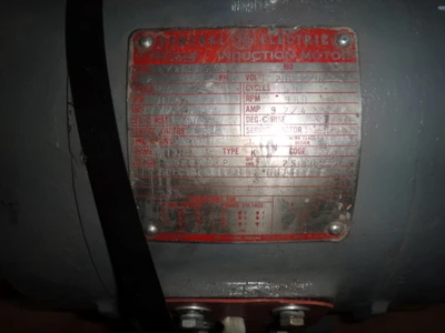 GE 2 hp, 1200 rpm motor
