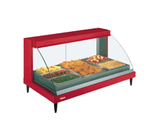 Hatco GRCDH-3P 45 1/2" Full Service Countertop Heated Display Case - (1) Shelf, 120v