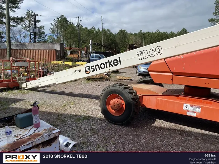 Used 2018 SNORKEL TB60 Manlifts Alabama US | Proxy Equipment #1377639