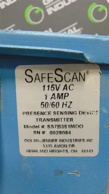 Dolan-Jenner SS7B351MDO SafeScan Light Curtain Transmitter Used