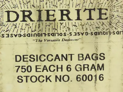 Drierite 60016 Humidity Desiccant 6 Gram Brown Paper Bags  Lot of 750pcs
