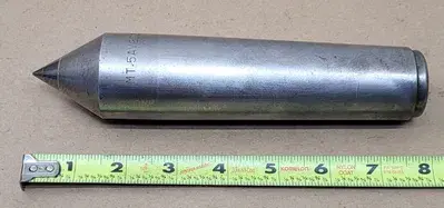 DEAD CENTER 5MT, 8IN OAL, TAPERED SHANK / MORSE TAPER SIZE 5