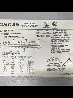 USED DONGAN 63-61030SH