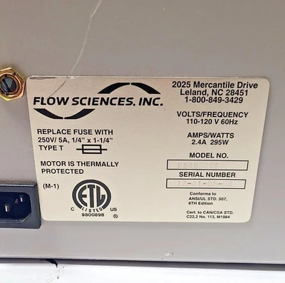USED Flow Sciences Does Not Apply