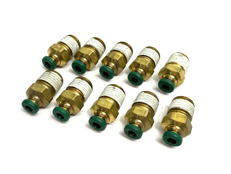 Used PARKER PRESTOLOK BRASS PUSH-TO-CONNECT STRAIGHT FITTING Valves/Fittings | Maverick Industrial Sales #1099536