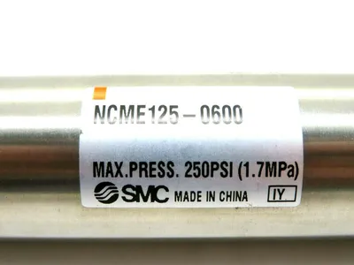 NEW SMC NCME125-0600 AIR CYLINDER 250PSI NCME1250600