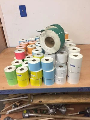 Assortment Of BTL Labels  Green,yellow,orange,blue,white 4x2& 8 White 6x4,2-5x3