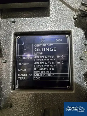Used Getinge Getinge Pass-Thru Autoclave Sterilizer Sterilizers Ohio US | Federal Equipment Company #1424118