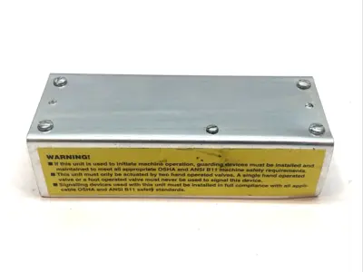 Used Mead Two-Hand Control Remote Logic Unit 70-100PSI Industrial Controls Michigan US | Maverick Industrial Sales #1401939