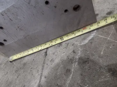 18" X 30" X 1.5" THICK ANGLE PLATE: STOCK #23575
