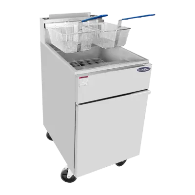 New | in-Stock Atosa New Atosa ATFS-75 — 75 LB Deep Fryer Natural Gas 170,000 BTU Cookers / Coolers / Fryers Illinois US | Falcon Restaurant Supply #1375689