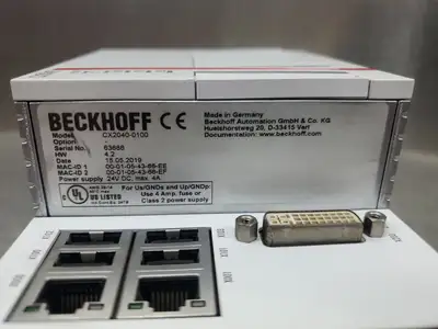 Used Beckhoff CX2040-0100 PLC Processors | Palmetto Automation #1155005