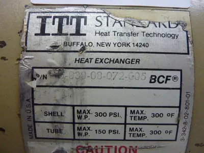 USED ITT STANDARD 5-030-08-072-005