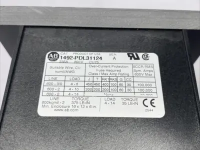 New | in-Stock Allen-Bradley Ser. A Power Feeder Distribution Block 3-Pole Terminal Blocks Michigan US | Maverick Industrial Sales #1389290