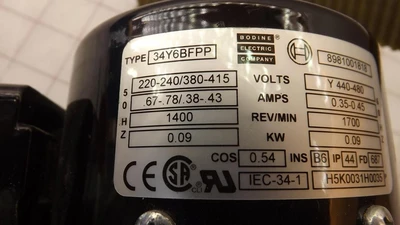 Used BODINE _UNKNOWN_ Gearmotors Texas US | OCO Industrial #1600029